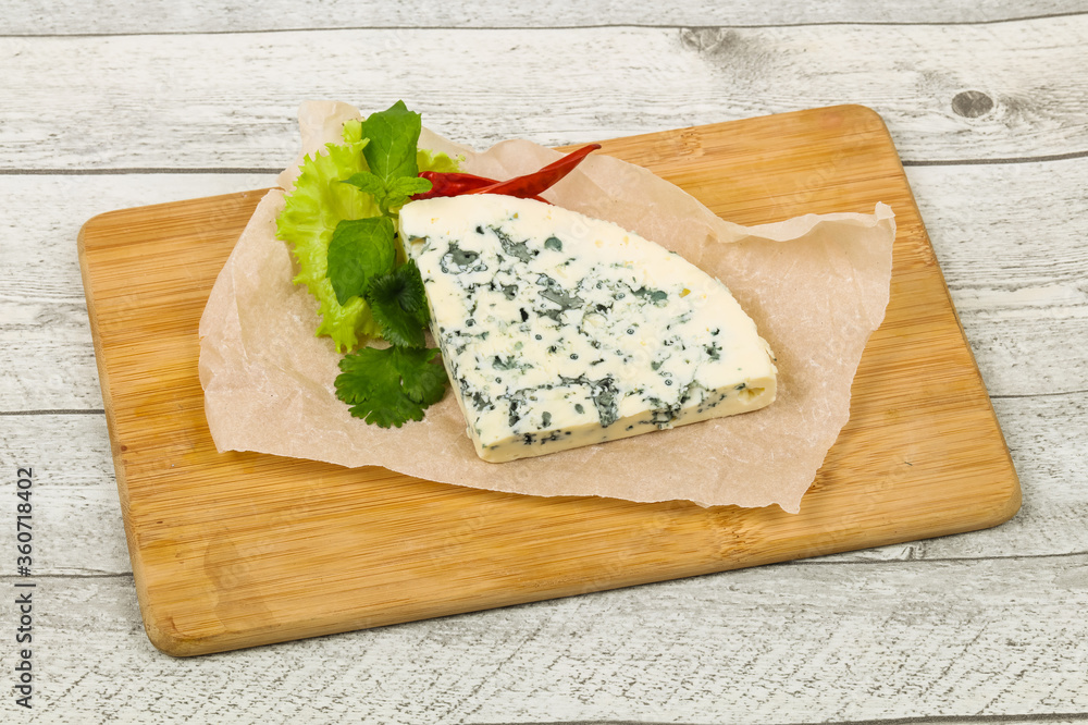 Blue cheese slice Blue cheese slice