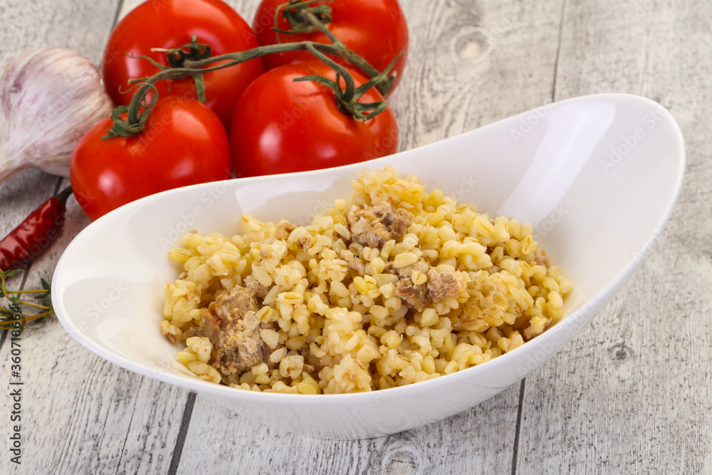 Bulgur with meat Bulgur with meat