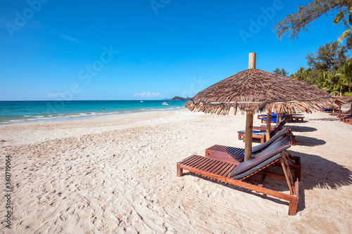 tropical beach of thandwe  burma