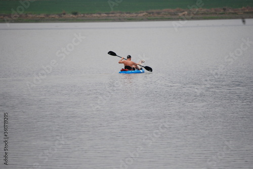 Kayaking at the lake
