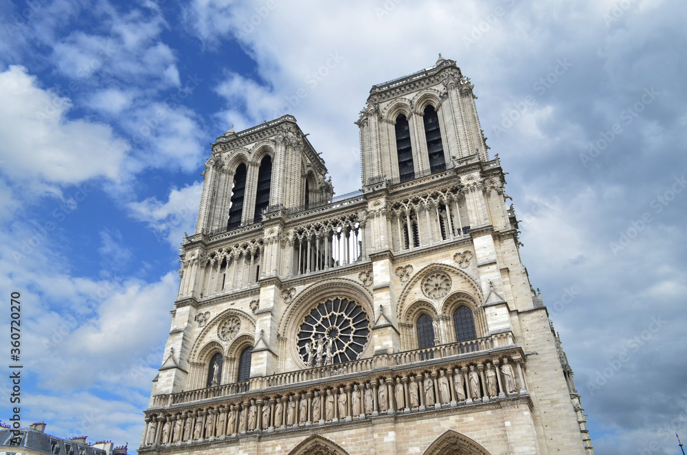 Notre Dame de Paris Cathedral France. Gothic architecture in Paris before the fire. Notre Dame de Paris Cathedral France. Gothic architecture in Paris before the fire.