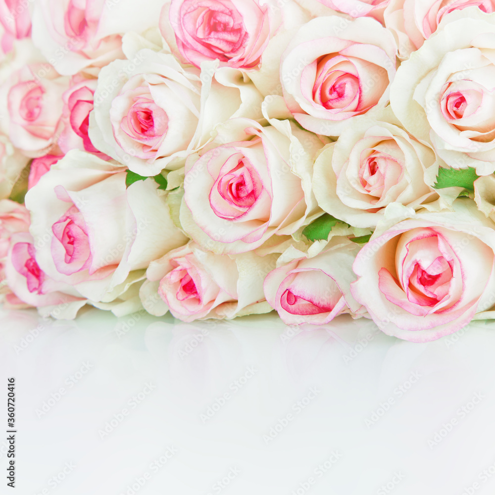 Beautiful Bouquet of Roses Flowers Background, Holiday concept, symbol Valentine's Day Beautiful Bouquet of Roses Flowers Background, Holiday concept, symbol Valentine's Day