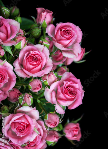 Beautiful Roses Bouquet Flowers Background