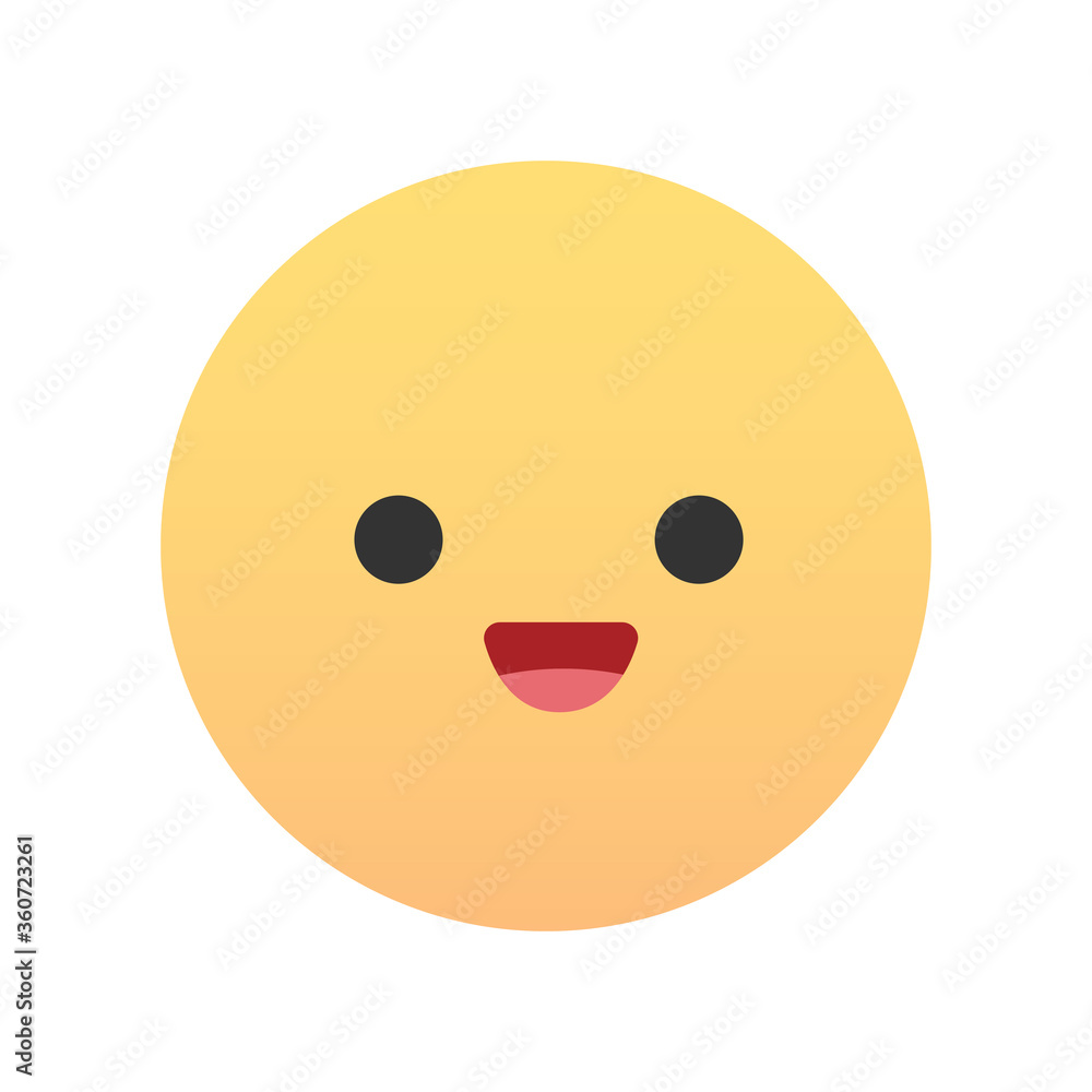 Cute emoji - emoticon icon. Vector illustration. Cute emoji - emoticon icon. Vector illustration.