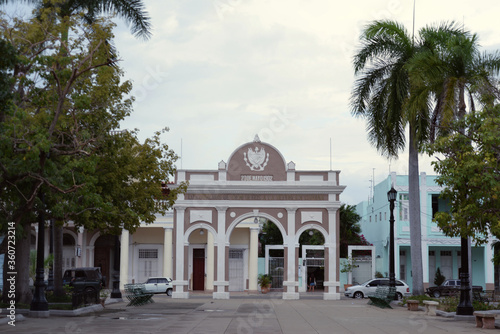 main square in cienfuegos  cuba