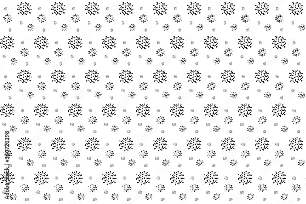 Pattern background with covid elements. Covid pattern background.