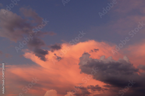 Sunset sky with colorful clouds © Ellica