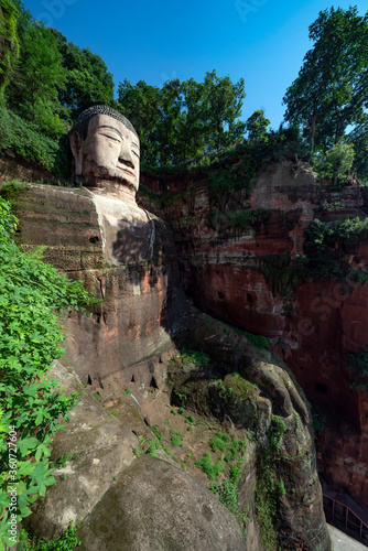 The Giant Leshan Buddha near Chengdu, China