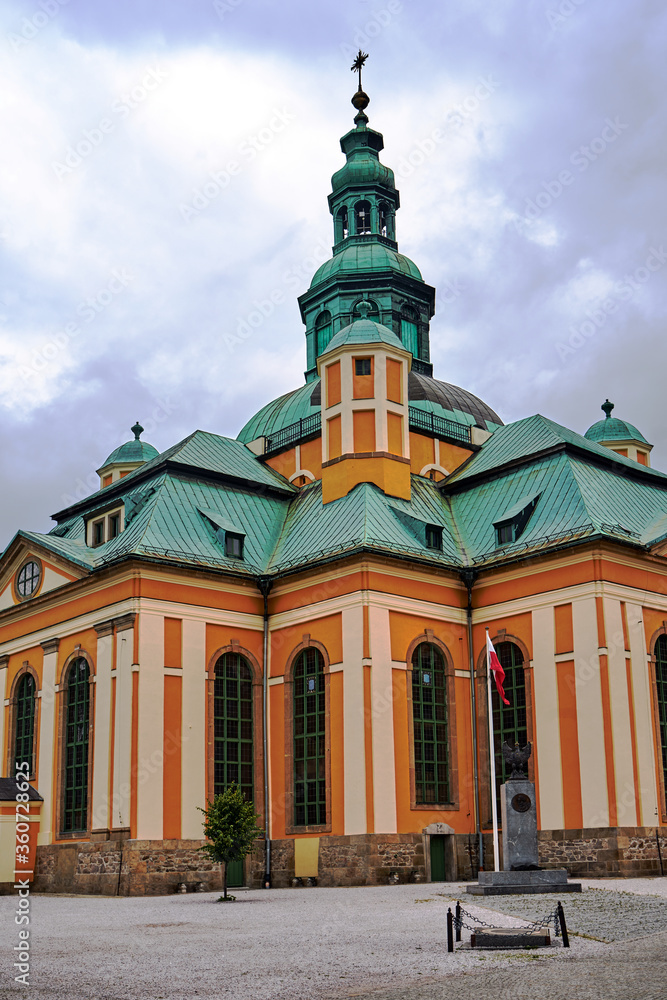 Naklejka premium Former Lutheran church in the Baroque style