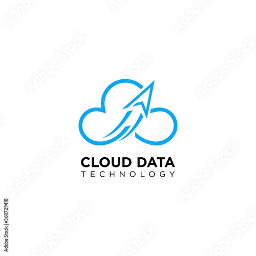 Cloud Data Technology Logo Design