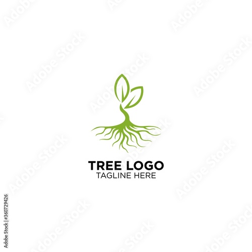 Tree With Root Logo Design