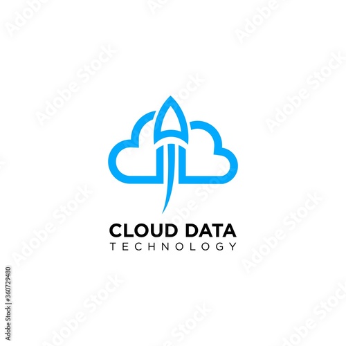 Cloud Data Technology Logo Design