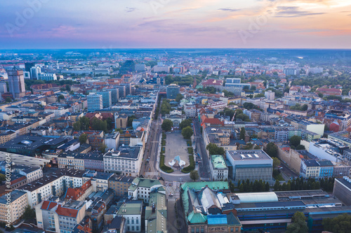 Obraz na płótnie Poznan, Poland - Aerial view w salonie
