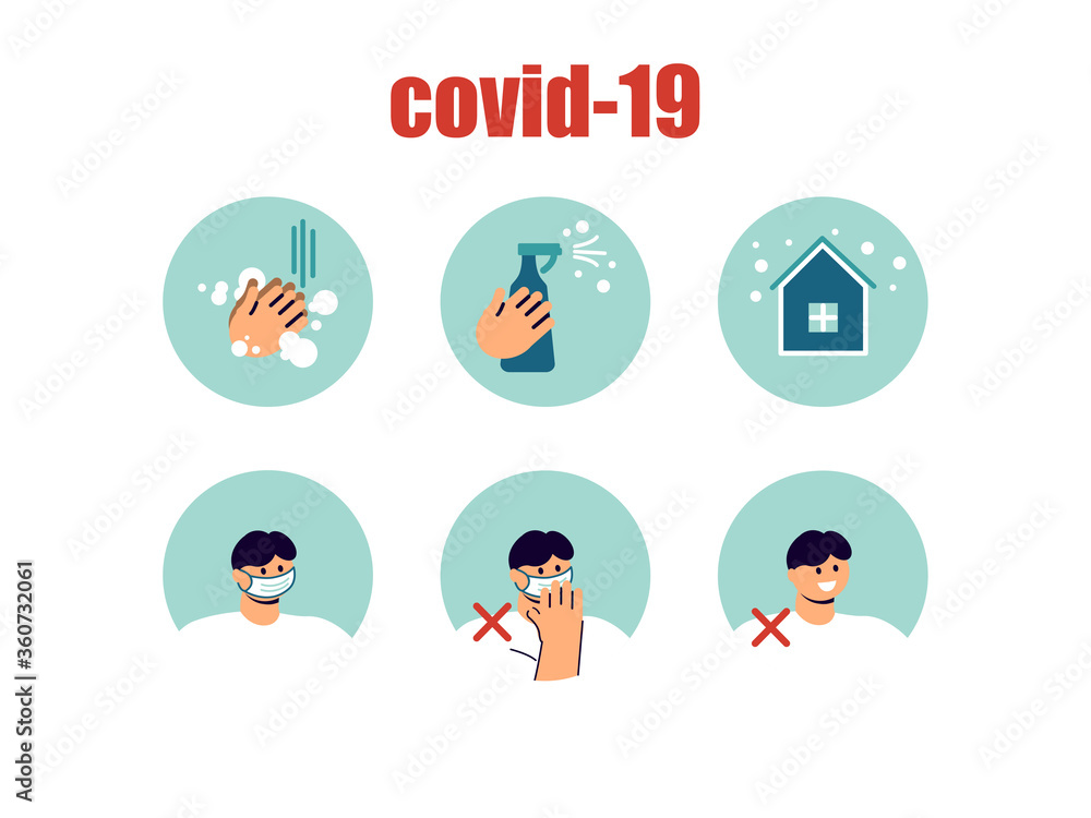 COVID-19 advice. Social distance, human and rules. COVID-19 advice. Social distance, human and rules.