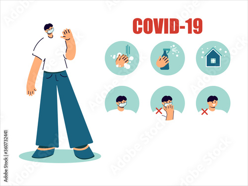 COVID-19. Social distance, human and rules.