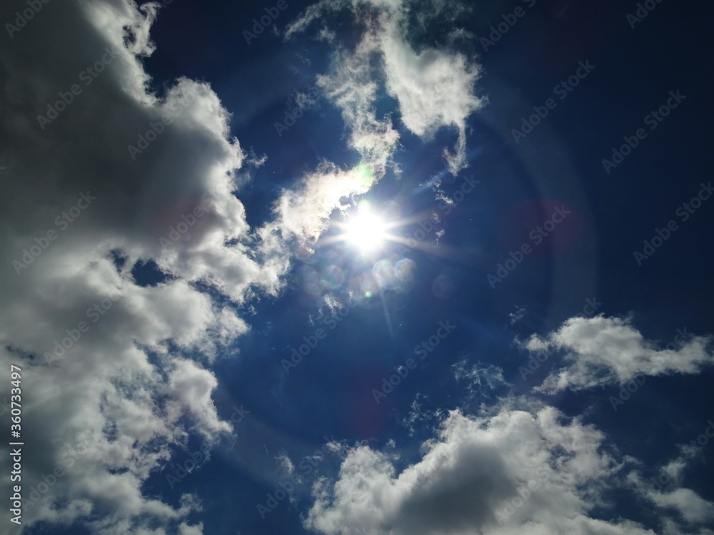 sun and clouds sun and clouds