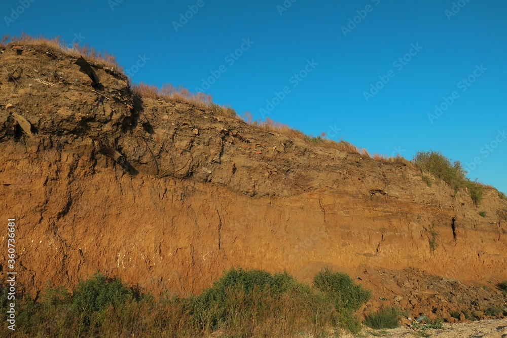 Garbage dump on the shore of the Sea of ​​Azov