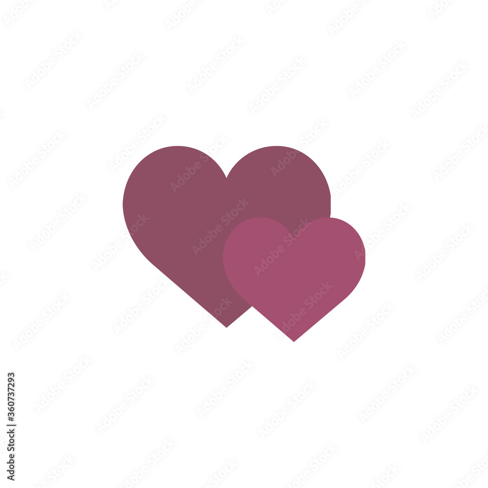 Love Flat Icon vector illustration.