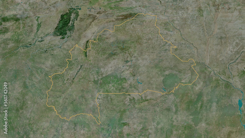 Burkina Faso - overview. Satellite