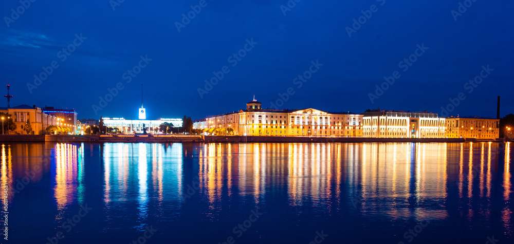 Saint Petersburg sights at the evening light