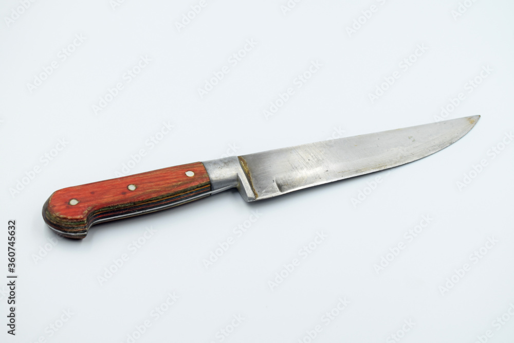 isolated kitchen knife on white background isolated kitchen knife on white background