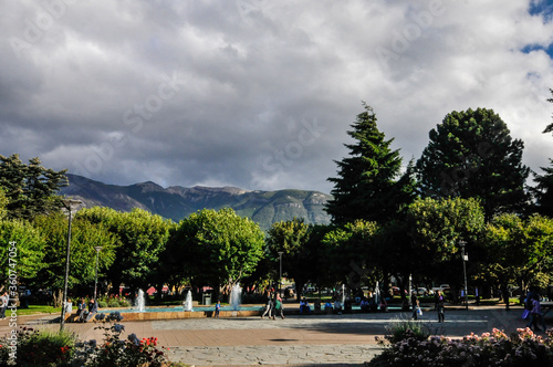 Coyaique main square  southern chile