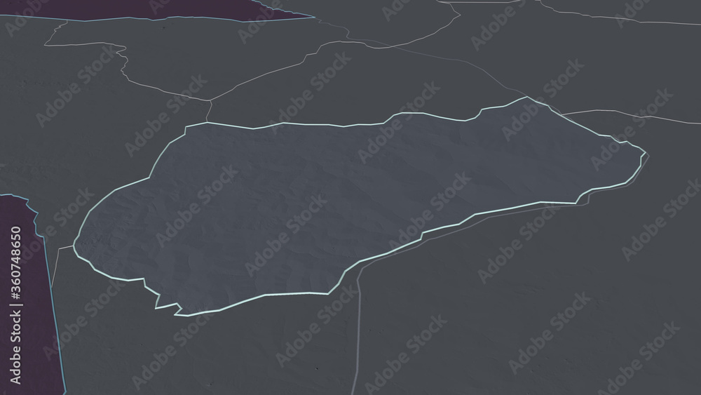 Logone Occidental, Chad - outlined. Administrative Logone Occidental, Chad - outlined. Administrative