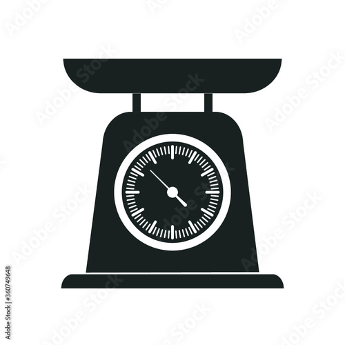 Domestic weigh scales icon.