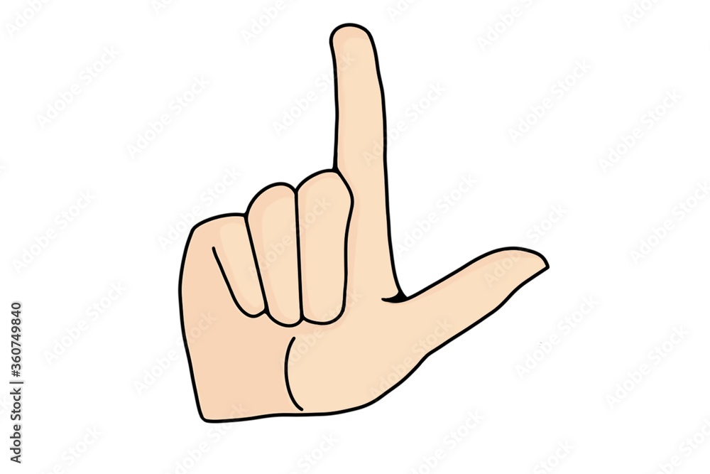 ASL L Hand Shape, Sign Language ASL L Hand Shape, Sign Language