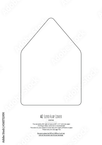 A2  Euro Flap Liner Template