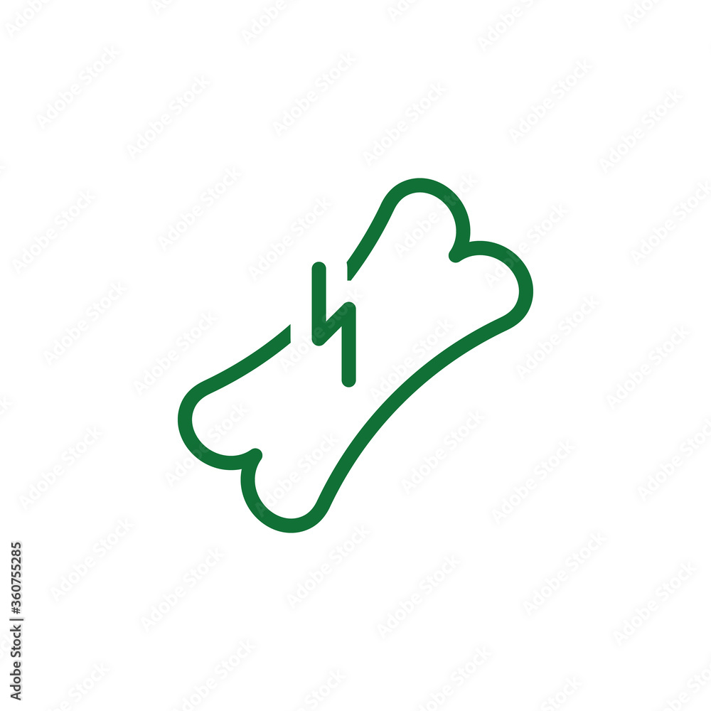 Vitamin, broken bone green icon. Element of vitamin icon. Thin line icon for website design and development, app development. Premium icon Vitamin, broken bone green icon. Element of vitamin icon. Thin line icon for website design and development, app development. Premium icon