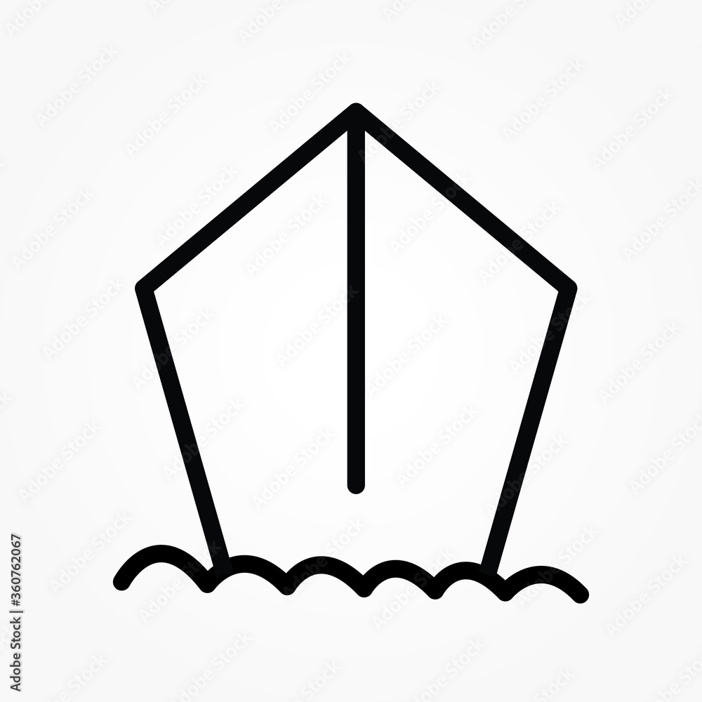ship liner line vector icon ship liner line vector icon