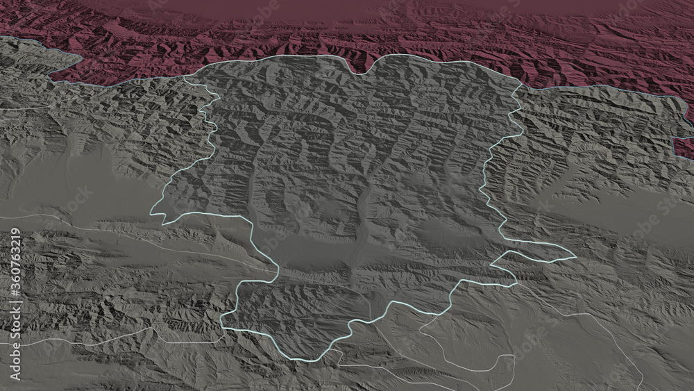 Mtskheta-Mtianeti, Georgia - outlined. Administrative Mtskheta-Mtianeti, Georgia - outlined. Administrative