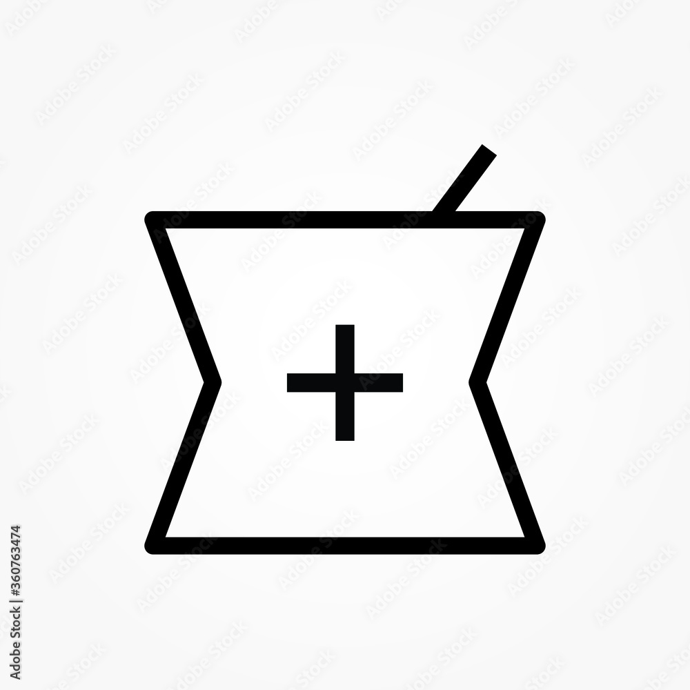 Fototapeta premium outline pharmacy drug store icon