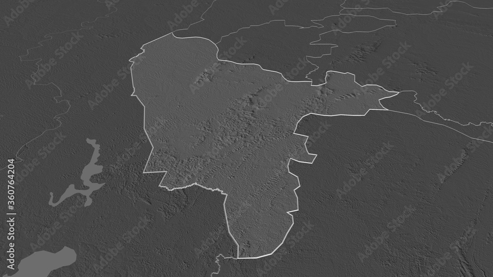 Western North, Ghana - outlined. Bilevel Western North, Ghana - outlined. Bilevel