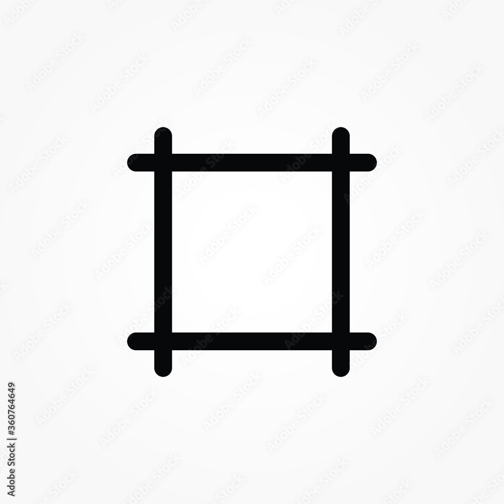 line box icon vector illustration line box icon vector illustration