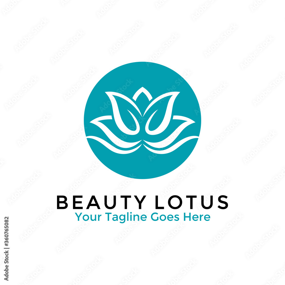 Beauty Lotus Flower Logo Design Template. Vector illustration. Beauty Lotus Flower Logo Design Template. Vector illustration.