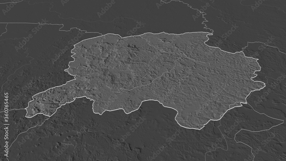 Labé, Guinea - outlined. Bilevel Labé, Guinea - outlined. Bilevel