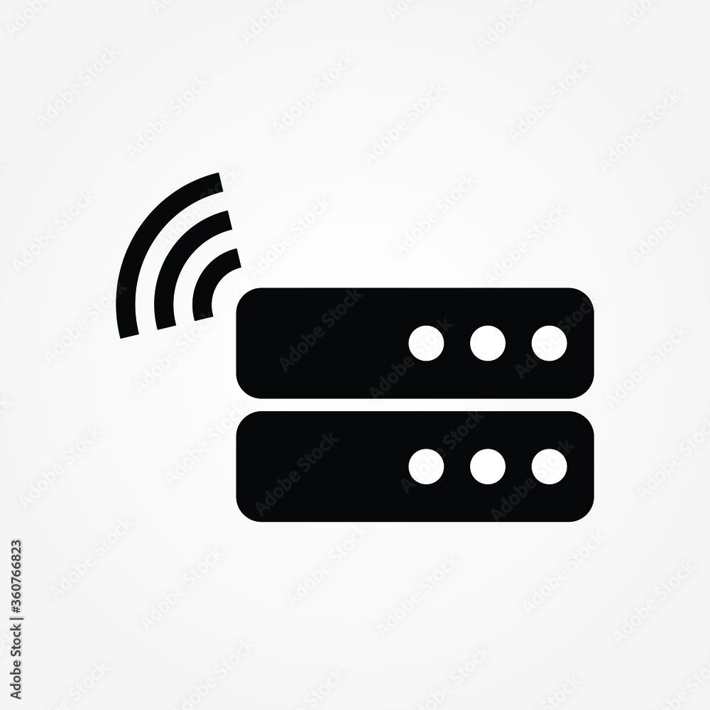 server modem router icon vector illustration server modem router icon vector illustration