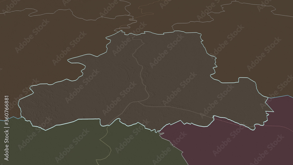Csongrád, Hungary - outlined. Administrative Csongrád, Hungary - outlined. Administrative