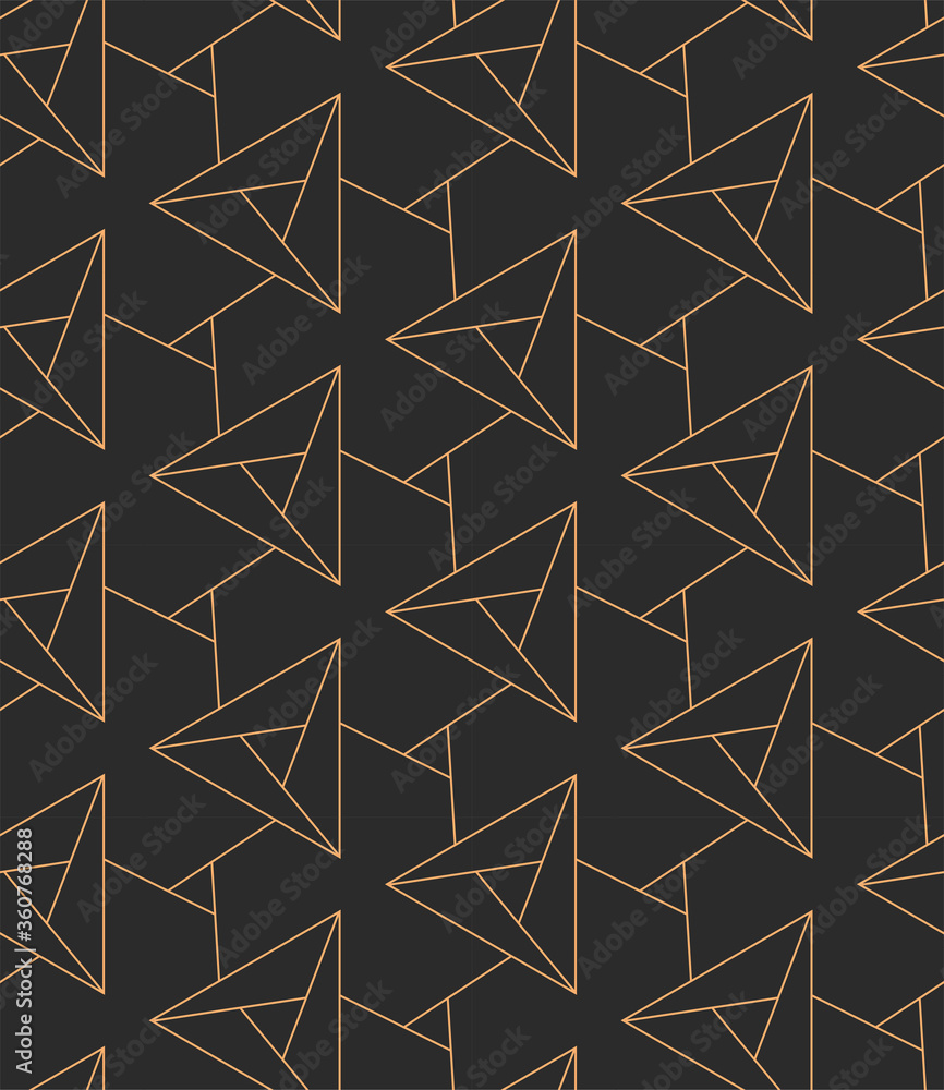 Plexus Pattern Repetitive Fabric Graphic Diagonal Decoration Texture. Golden Classic ...
