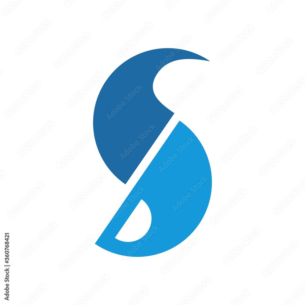 Letter S ,D elegant logo concept symbol template Letter S ,D elegant logo concept symbol template