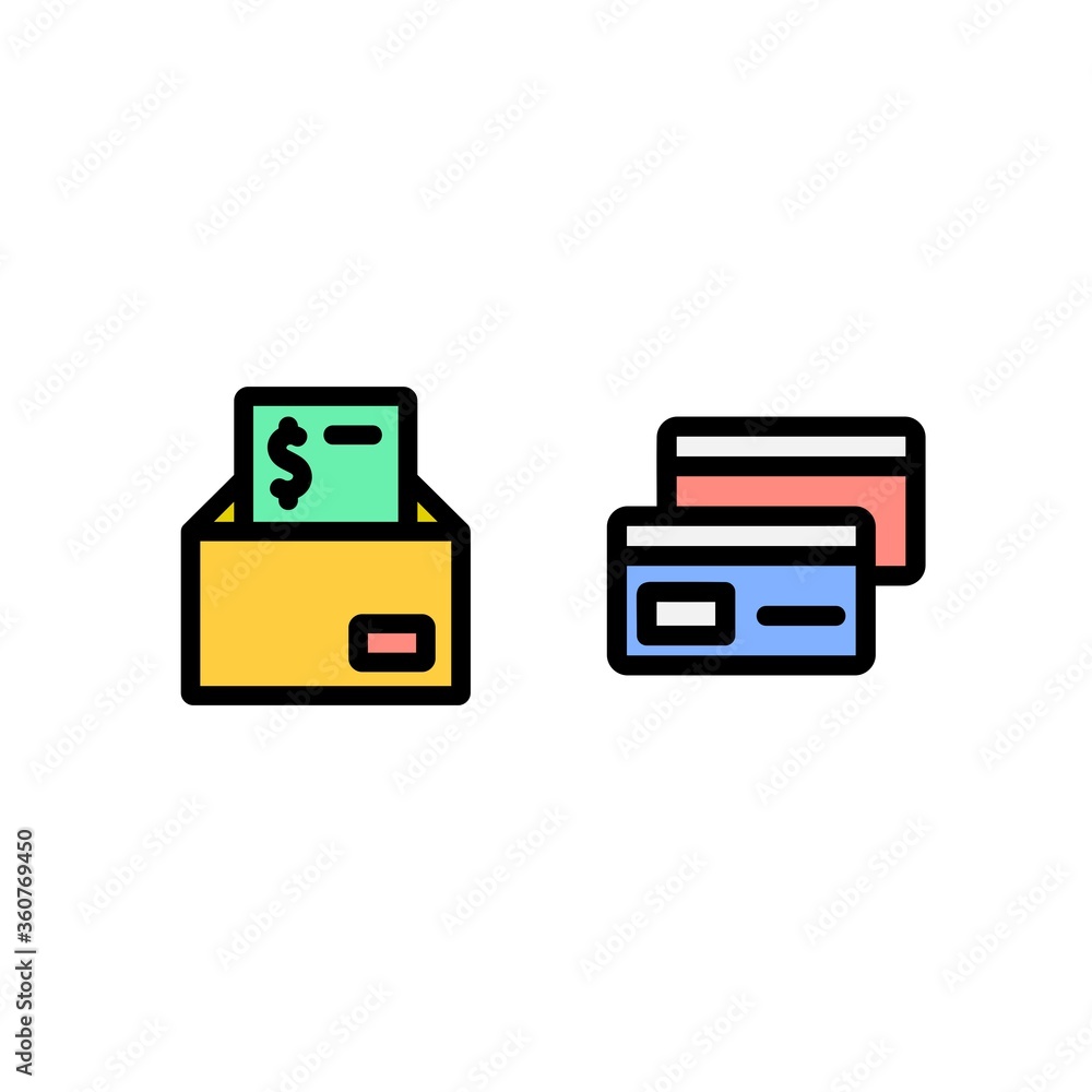 email and credit card icon, finance technology icon. perfect for logo, website, application and presentation. icon design filled line style email and credit card icon, finance technology icon. perfect for logo, website, application and presentation. icon design filled line style
