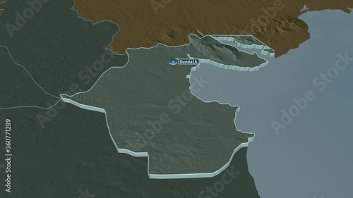 Photography Louth, Ireland - extruded with capital. Administrative