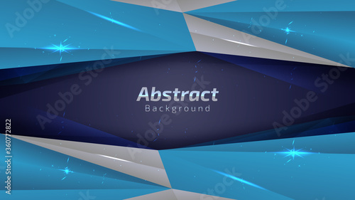 Abstract dark background geometric polygon technology 3d concept style. vector illustration.