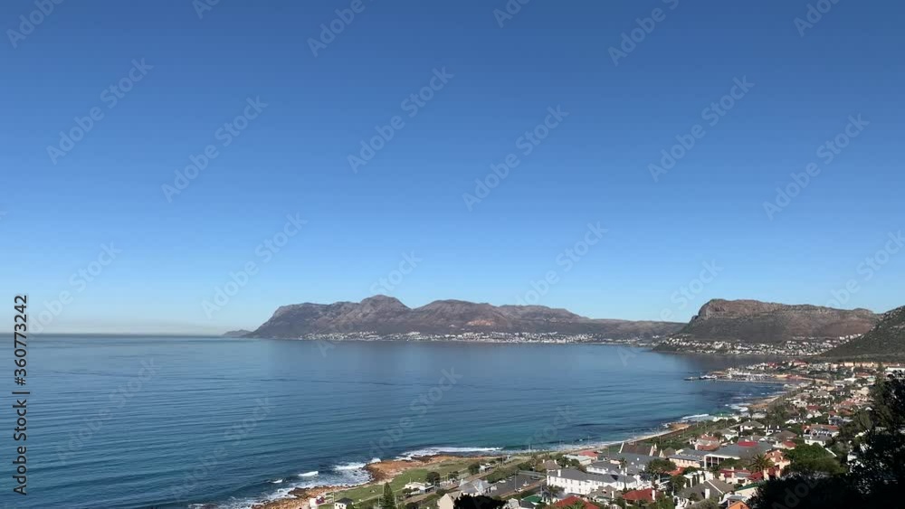 Aerial view of False Bay coastline on the Cape Peninsula Aerial view of False Bay coastline on the Cape Peninsula