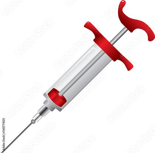 Culinary plastic syringe