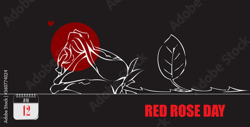 Postcard Red Rose Day