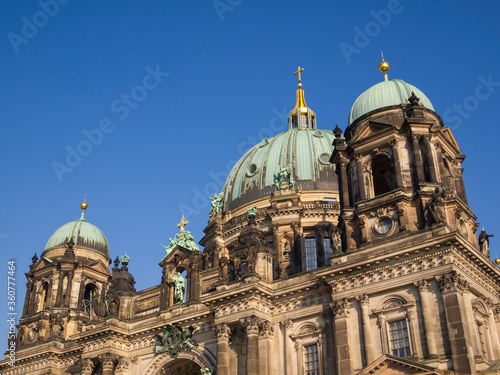 Detail of the Berlin Cathedral (Berliner Dom) in Berlin, Germany.