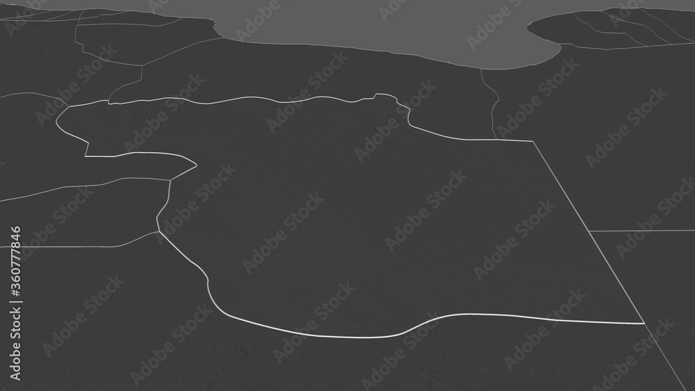 Al Jufrah, Libya - outlined. Bilevel Al Jufrah, Libya - outlined. Bilevel